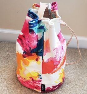 Kate Spade canvas multi colored tote backpack bag